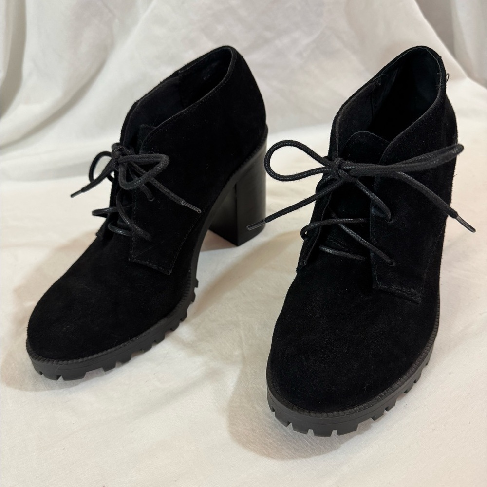 Aldo Block Heeled Suede Boots